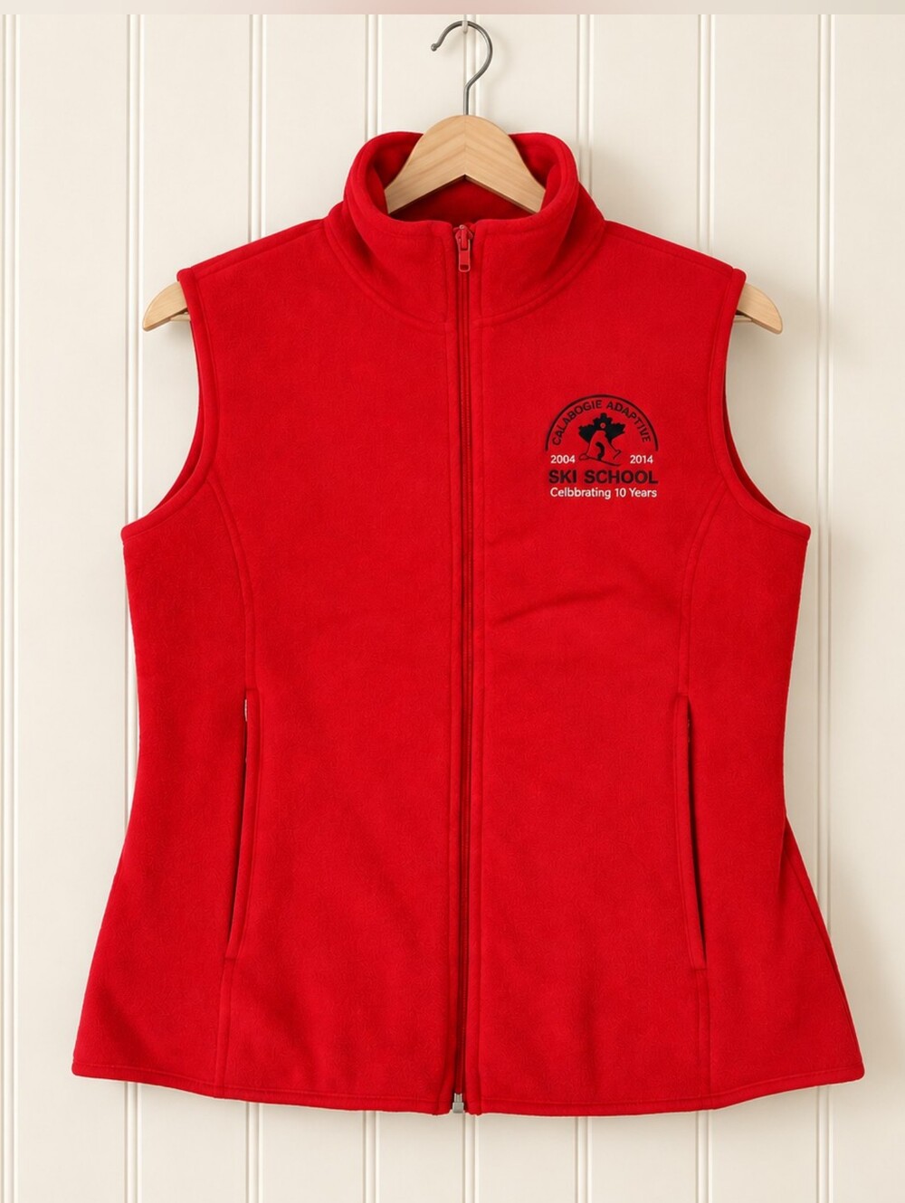 Calabogie Adaptive Ski School Skiing Fleece Vest 2014 Women's Size Medium
